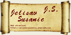 Jelisav Susanić vizit kartica
